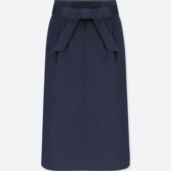Uniqlo High Waist Belted Narrow Skirt NWT - Picture 2 of 8